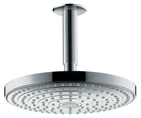 Soffione doccia HANSGROHE Raindance Select S40 in ottone cromo L 24 x H 19.6 x P 19.6 cm anticalcare 2 getti