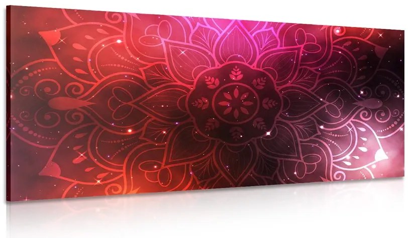 Stampa su tela – Mandala con sfondo galattico