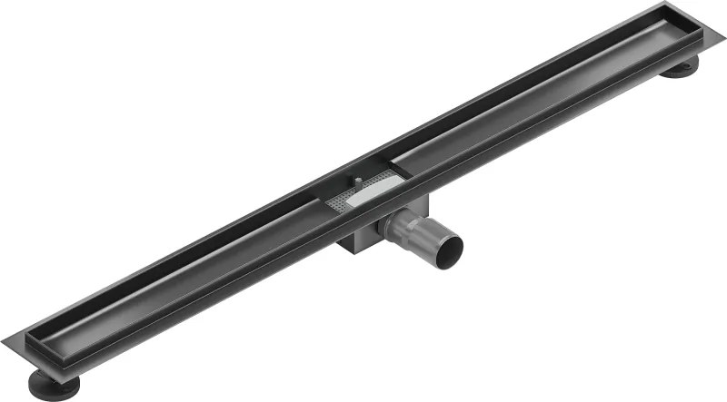 Mexen Flat corpo per scarico lineare 100 cm, grigio canna di fucile spazzolato - 1E15100