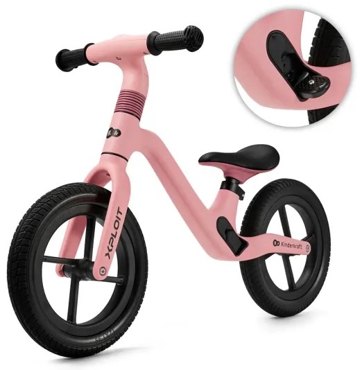 KINDERKRAFT - Bici a spinta XPLOIT Bubblegum rosa