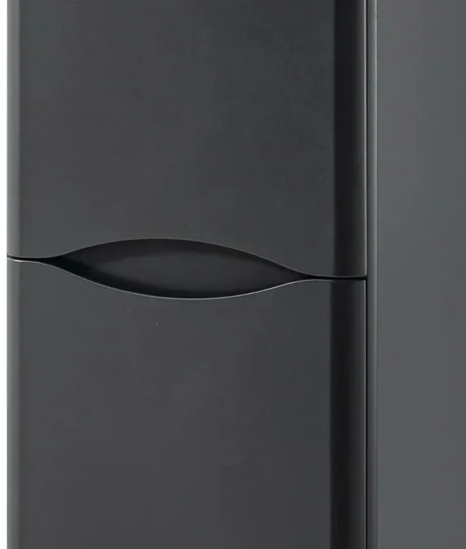 Colonna bagno sospesa 140 cm antracite 2 ante reversibili Zen
