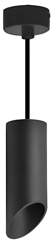 Lampadario a sospensione con filo VALDA 1xGU10/30W/230V nero