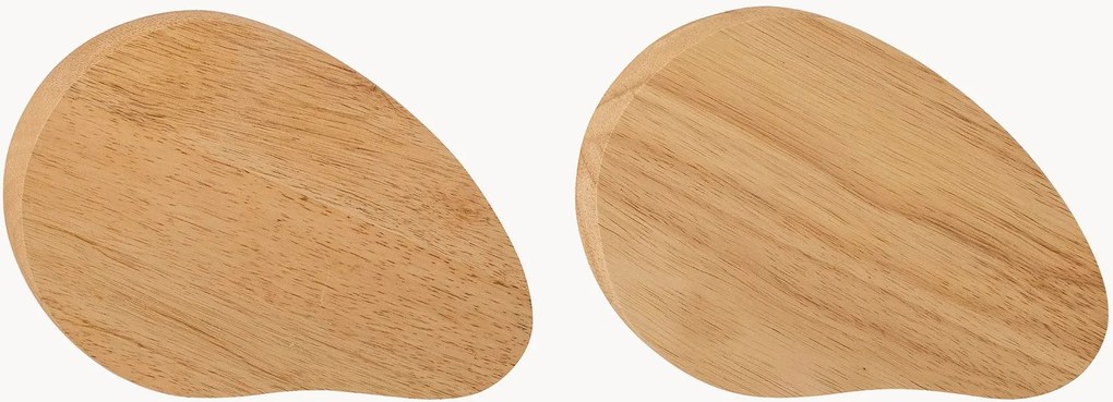Set di 2 taglieri in legno di albero della gomma Gong