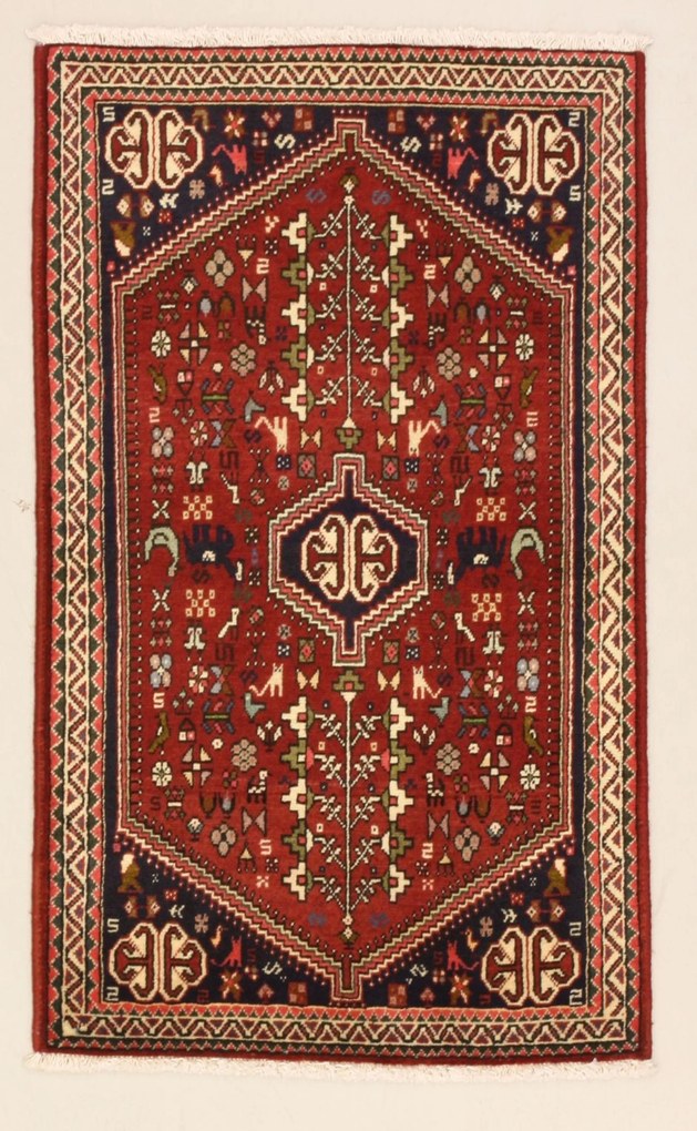 Abadeh Tappeto 60x110 (Iran) Annodato A Mano