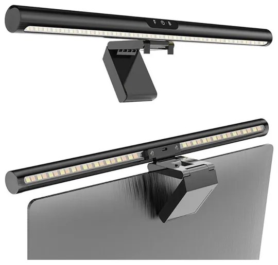 Illuminazione touch dimmerabile LED per monitor 42 cm 5W 5V 3000-6000K nera