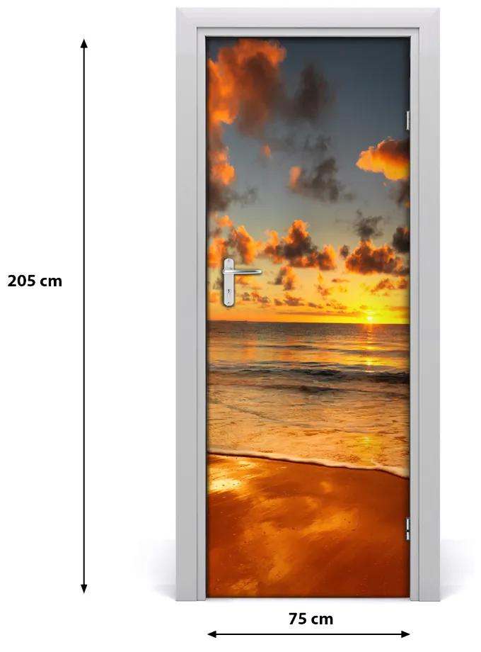 Adesivo per porta interna Spiaggia australiana 75x205 cm