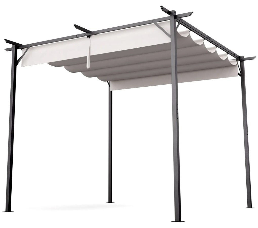 Blumfeldt Pantheon Robust - Pergola, 3x3m, in acciaio verniciato a polvere, resistente agli agenti atmosferici