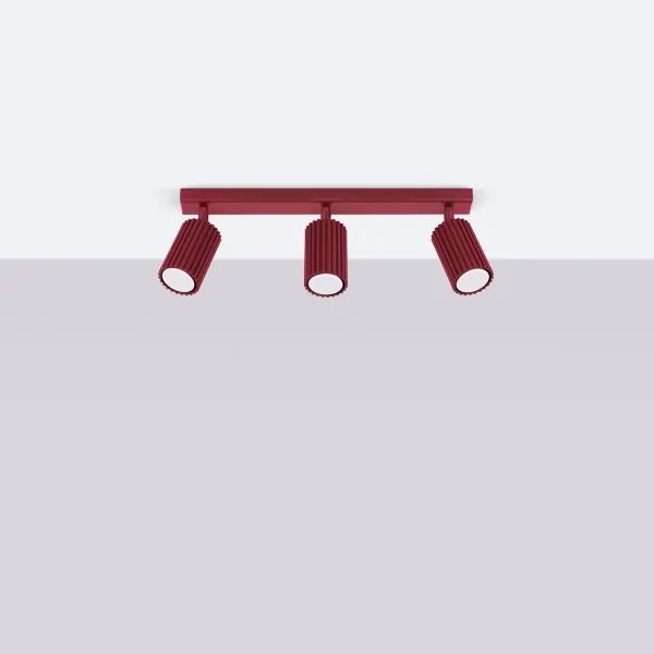 Brilagi - Faretto CRESTO 3xGU10/10W/230V bordeaux