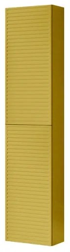 Colonna per mobile bagno Pixel Stripes 2 ante P 27 x L 30 x H 160 cm laccato opaco giallo sole