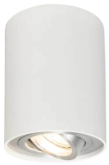Faretto a incasso intelligente bianco e acciaio orientabile con Wi-Fi GU10 - Rondoo up