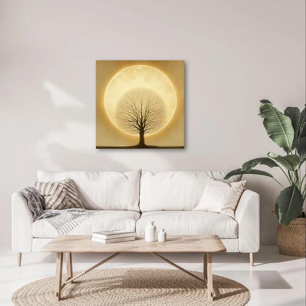 Quadro su tela – Silhouette dell’albero della vita
