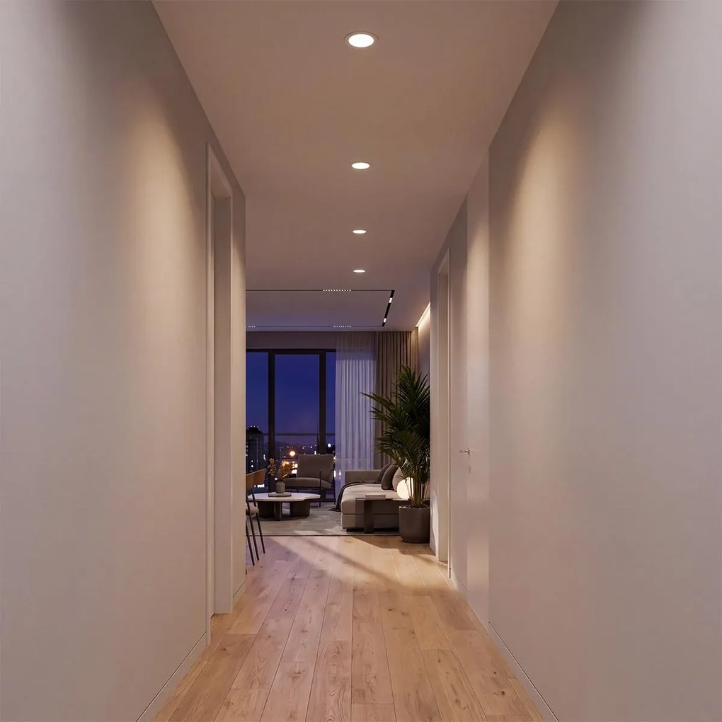 Pannello LED Rotondo 12W foro Ø140-155mm CCT Bianco Variabile - LEDISENS Colore Bianco Variabile CCT