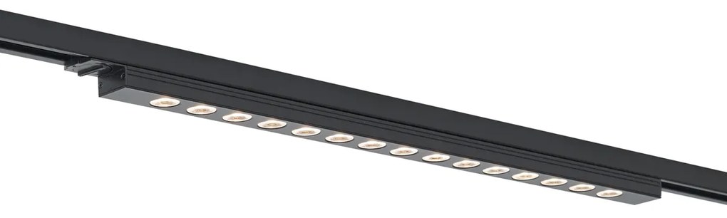 Plafoniera moderna nera per sistema a binario monofase 15W 1170 lm 3000K - Iconic Tsiri