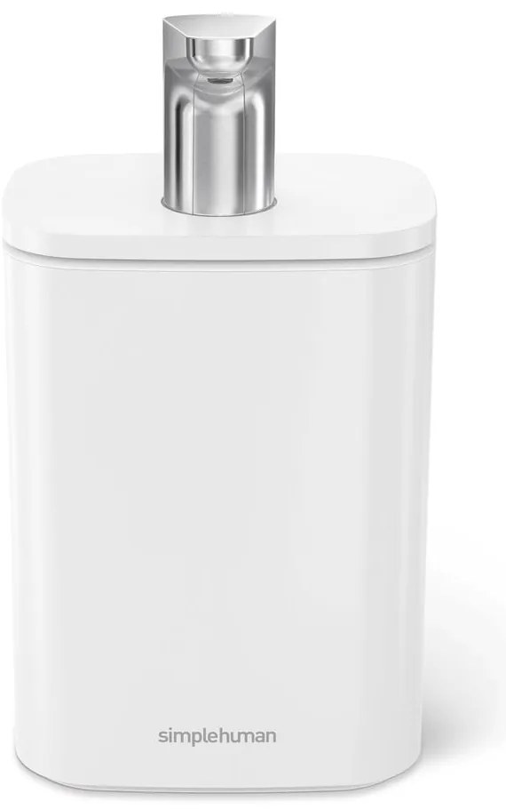 Dispenser di sapone in acciaio bianco 473 ml Pulse - simplehuman