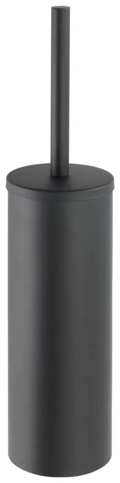 Scopino a parete in acciaio inox nero opaco Bosio - Wenko