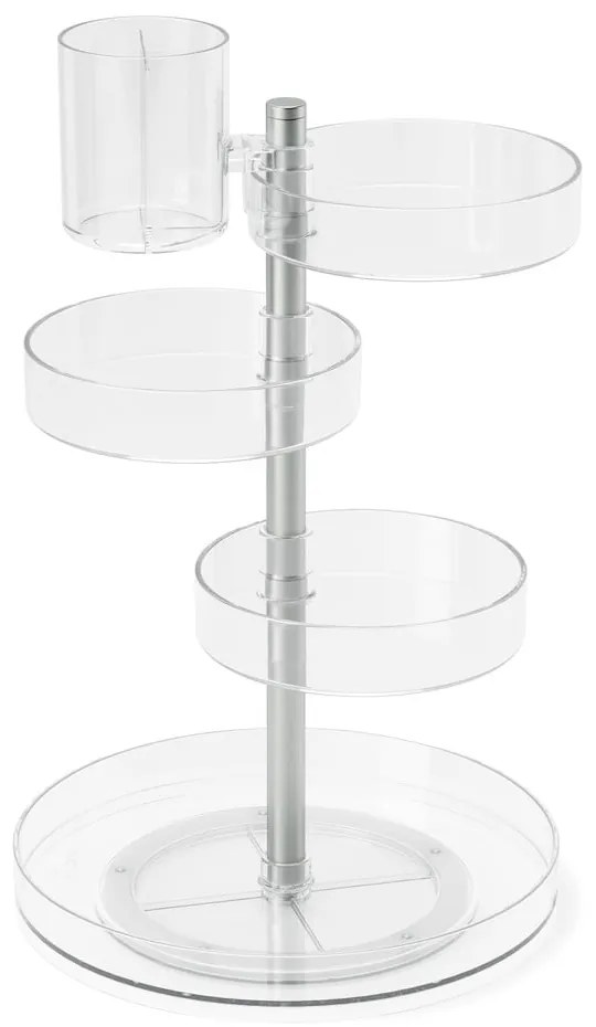 Organizer da bagno in plastica girevole per cosmetici Pirouette - Umbra