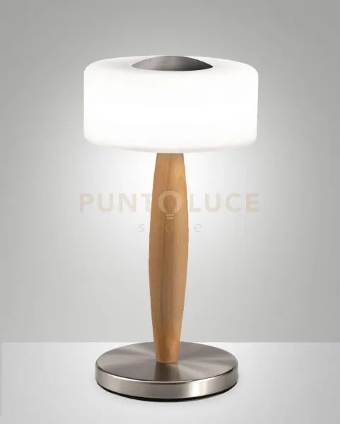 Elea lampada da tavolo nichel satinato dimmerabile a led 3000k - 8...