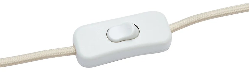 Lampada da tavolo Japandi beige con paralume in lino - Timo