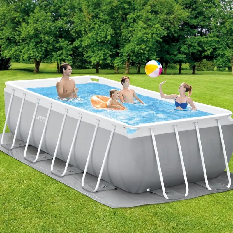 Piscina fuori terra tubolare INTEX Prisma grigio L int 3.76 x 1.78 m