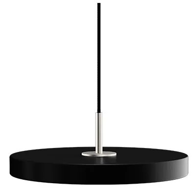 UMAGE - Asteria Plus Lampada a Sospensione Mini Black/Steel Top UMAGE