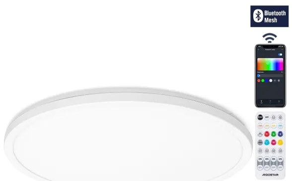 Aigostar - Plafoniera LED RGBW dimmerabile 36W 230V 3000-6500K bianco+DO