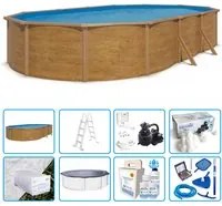 Piscina Fuori Terra Steelwood - 7,30 X 3,65 X H.1,20 M - Kit Pro