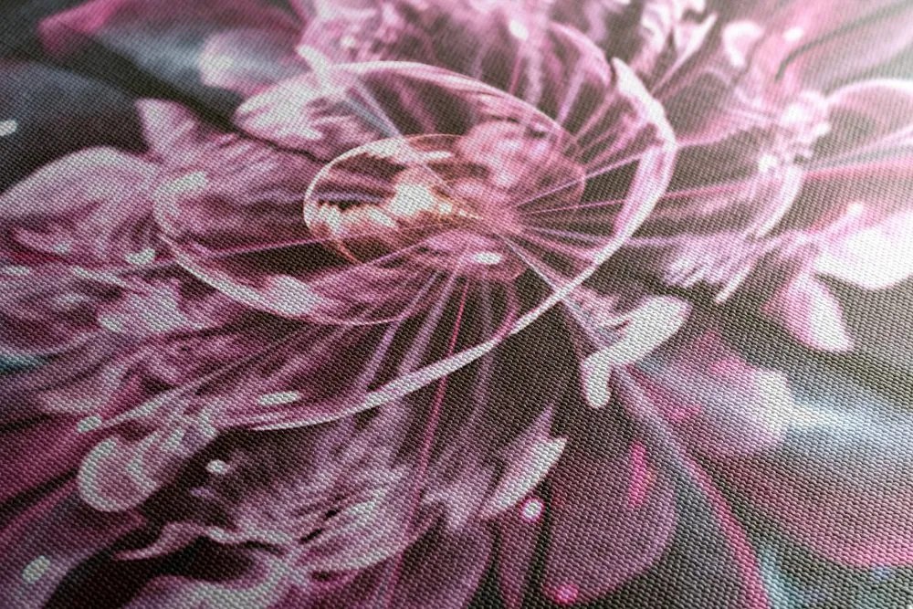 Quadro su tela – Magico fiore rosa