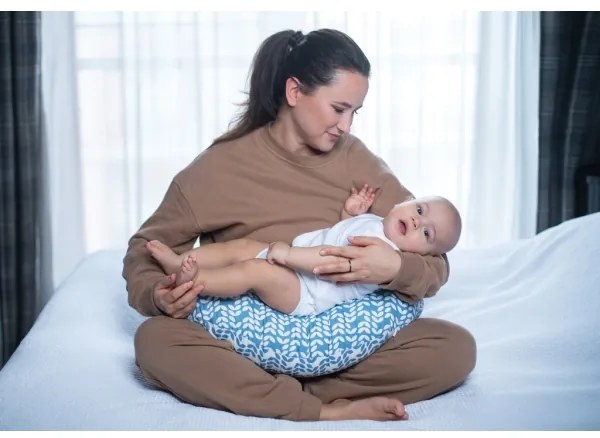 MOTHERHOOD - Cuscino da allattamento CLASSICS blu
