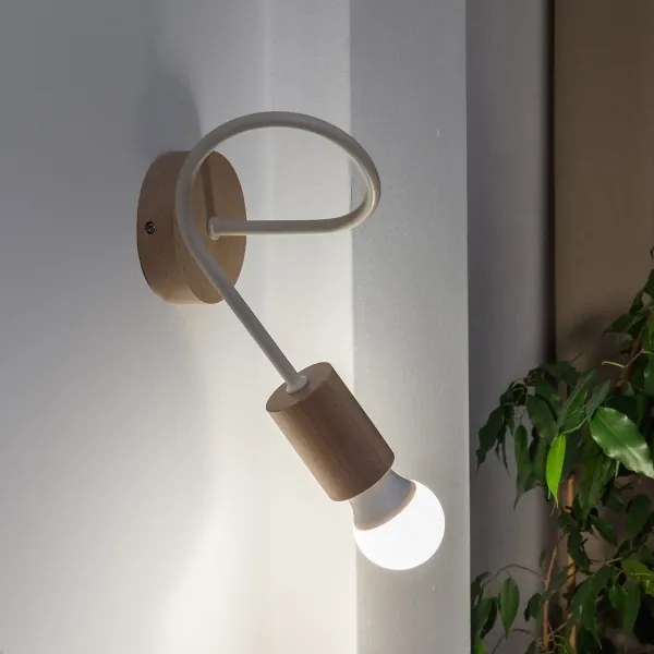 Applique OXFORD 1xE27/15W/230V pino/crema