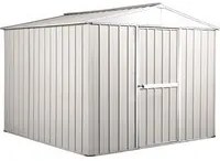 Box in Acciaio Zincato casetta attrezzi in lamiera 276x260cm x h2.12m - 110KG - 7,2mq- BIANCO