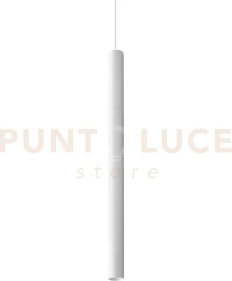 Look round sospensione 1 luce attacco gu10 bianco d.6x10cm