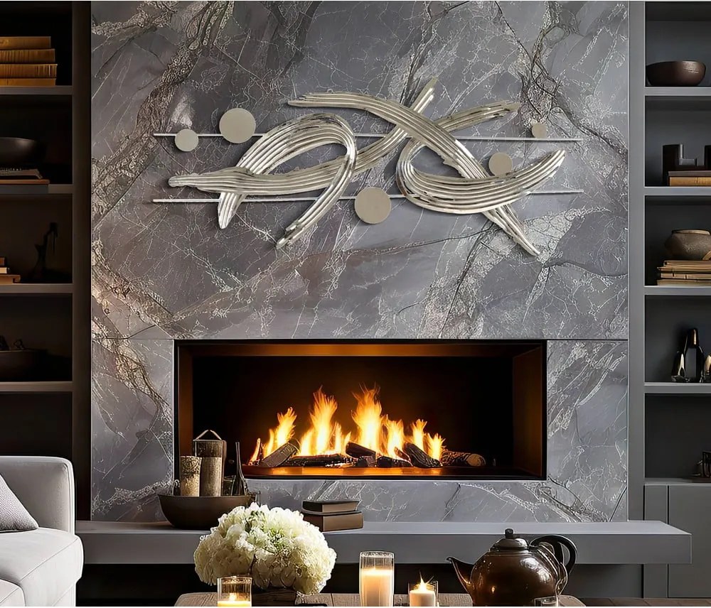 Decorazione da parete in metallo 121x52 cm Mondrian - Mauro Ferretti