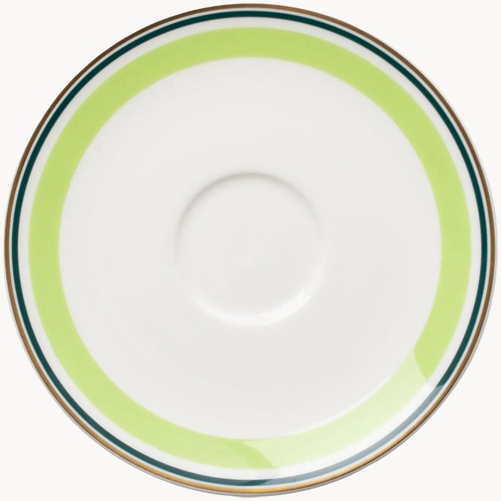 Set di 6 piattini in Fine Bone China Capri