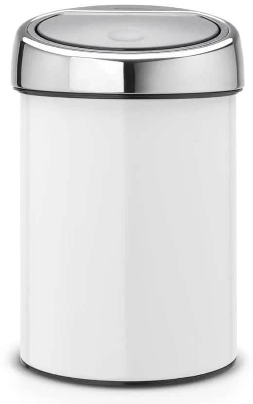Bidone touch in acciaio bianco 3 l Touch Bin - Brabantia