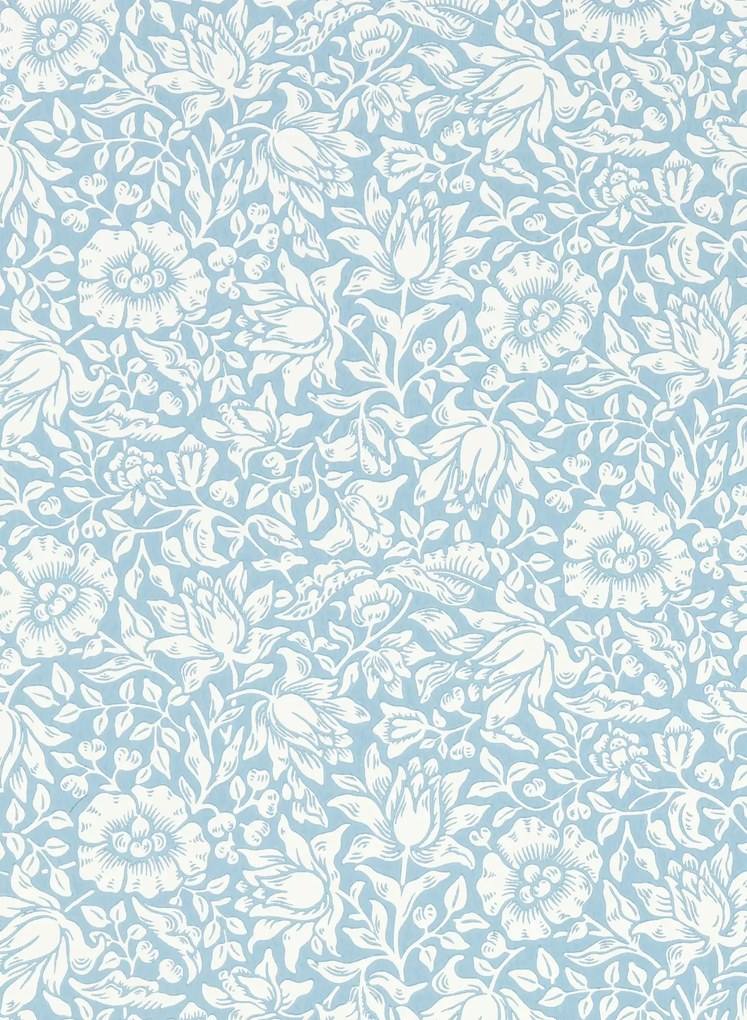 Morris & Co Tapete Simply Mallow - Powder Blue