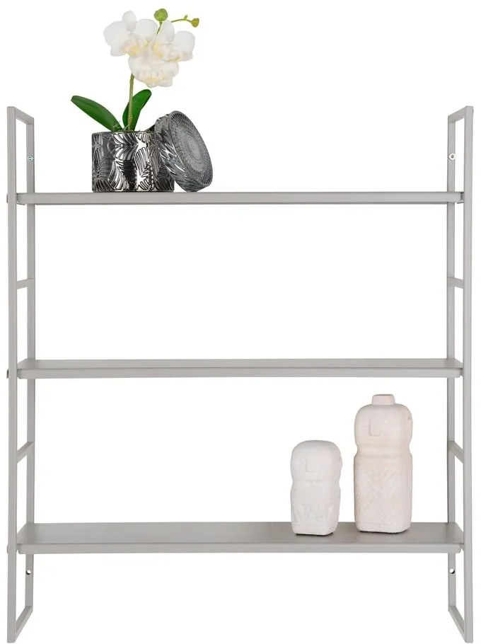 Scaffale grigio chiaro in metallo con ripiani 48 cm Beja - House Nordic