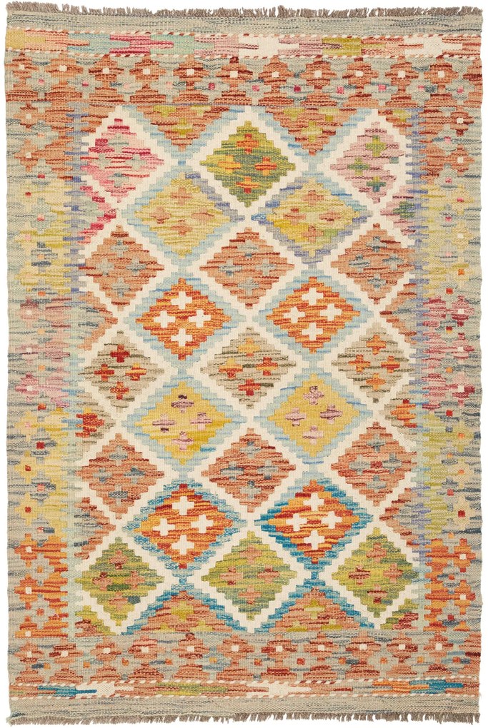 Kilim Tappeto 90 x 130 (Pakistan) Tessuto A Mano