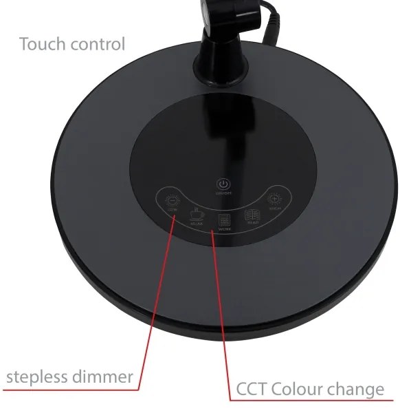 Brilo - Lampada da tavolo LED dimmerabile con funzione Touch LED/6,6W/230V 3000/4000/6000K