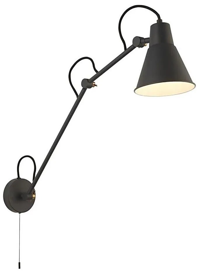 Searchlight 7403GY - Applique SWING ARM 1xE27/20W/230V antracite