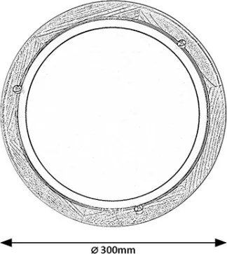 Brilagi - Plafoniera ORBIS 1xE27/60W/230V Ø 30 cm, pino