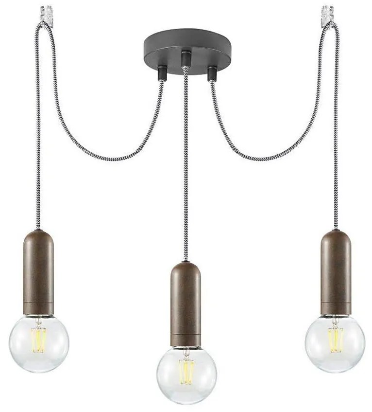 Leuchten Direkt 14776-48 - Lampadario a sospensione con filo TURN ME 3xE27/60W/230V ragno
