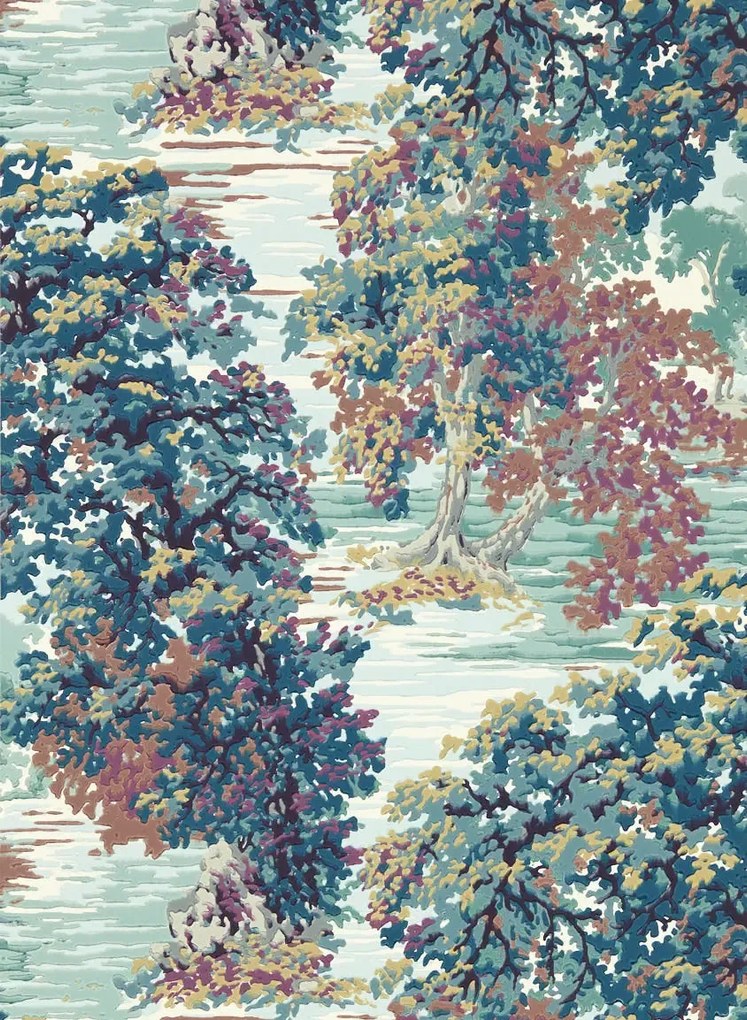 Sanderson Tapete Ancient Canopy - Forest Green