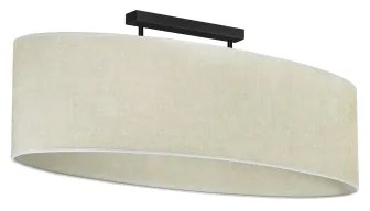 Duolla - Lampadario a plafone OVAL 2xE27/15W/230V grigio