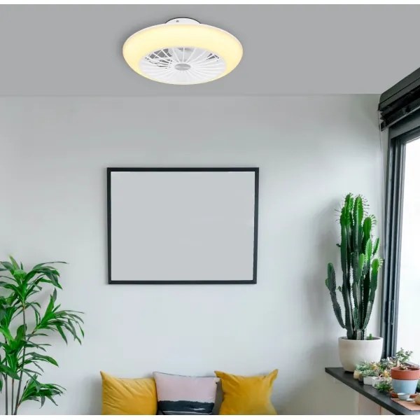 Globo 03632W - Plafoniera LED con ventilatore LAFEE LED/18W/230V