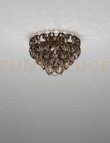 Giogali lampadadario a soffitto 40 cristallo bronzo e bronzo opaco ...