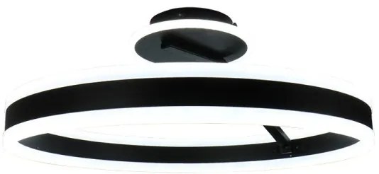 Lampadario a plafone LED dimmerabile LED/86W/230V 3000-6500K nero + telecomando