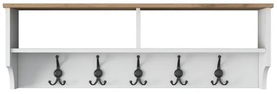 Appendiabiti a parete RANI 120x37,2 cm bianco/beige