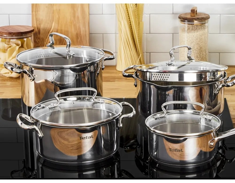 Set di pentole in acciaio inox 10 pezzi DUETTO+ G719SA55 - Tefal