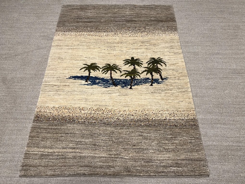 Gabbeh Tappeto persiano 140x200 Beige (Iran) Annodato A Mano