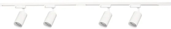 Faretto per sistema a binario PIPE 4xGU10/10W/230V bianco